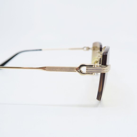 Paul Vosheront PV 635S C1 23KGP Gold/Brown Gradient, Rimless, New Sunglasses. - Picture 7 of 11